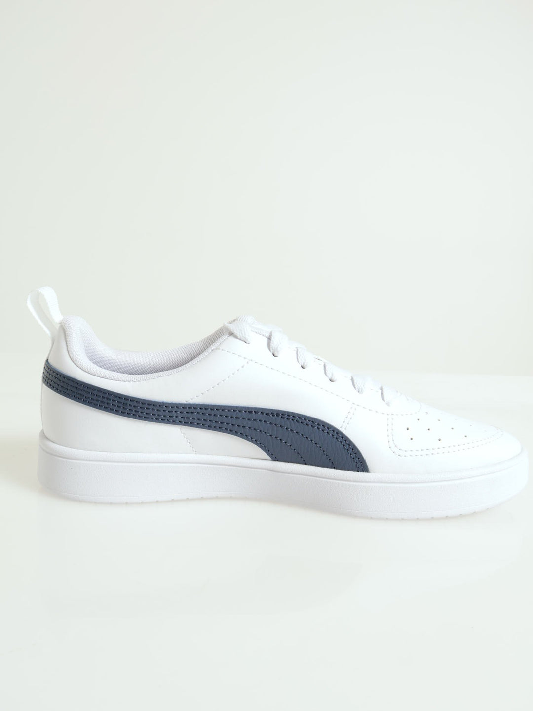 Rickie Basic Closed Toe Lace Up Sneaker - White/Blue