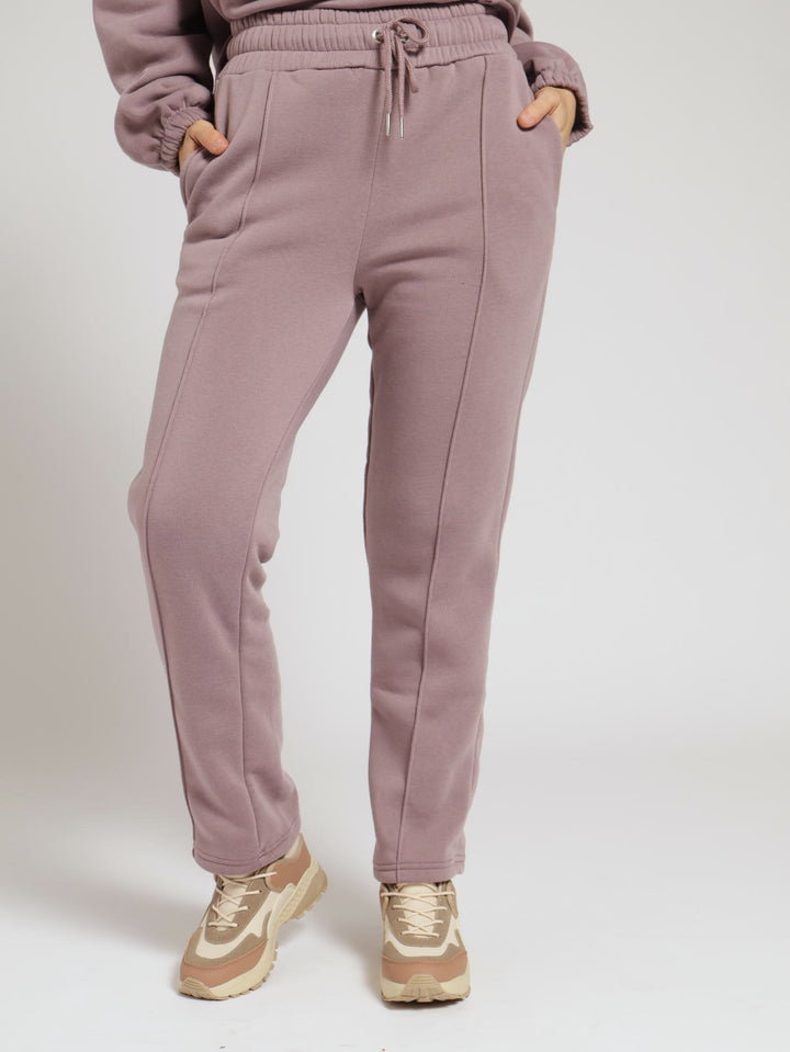 Pinched Seam Jogger - Taupe