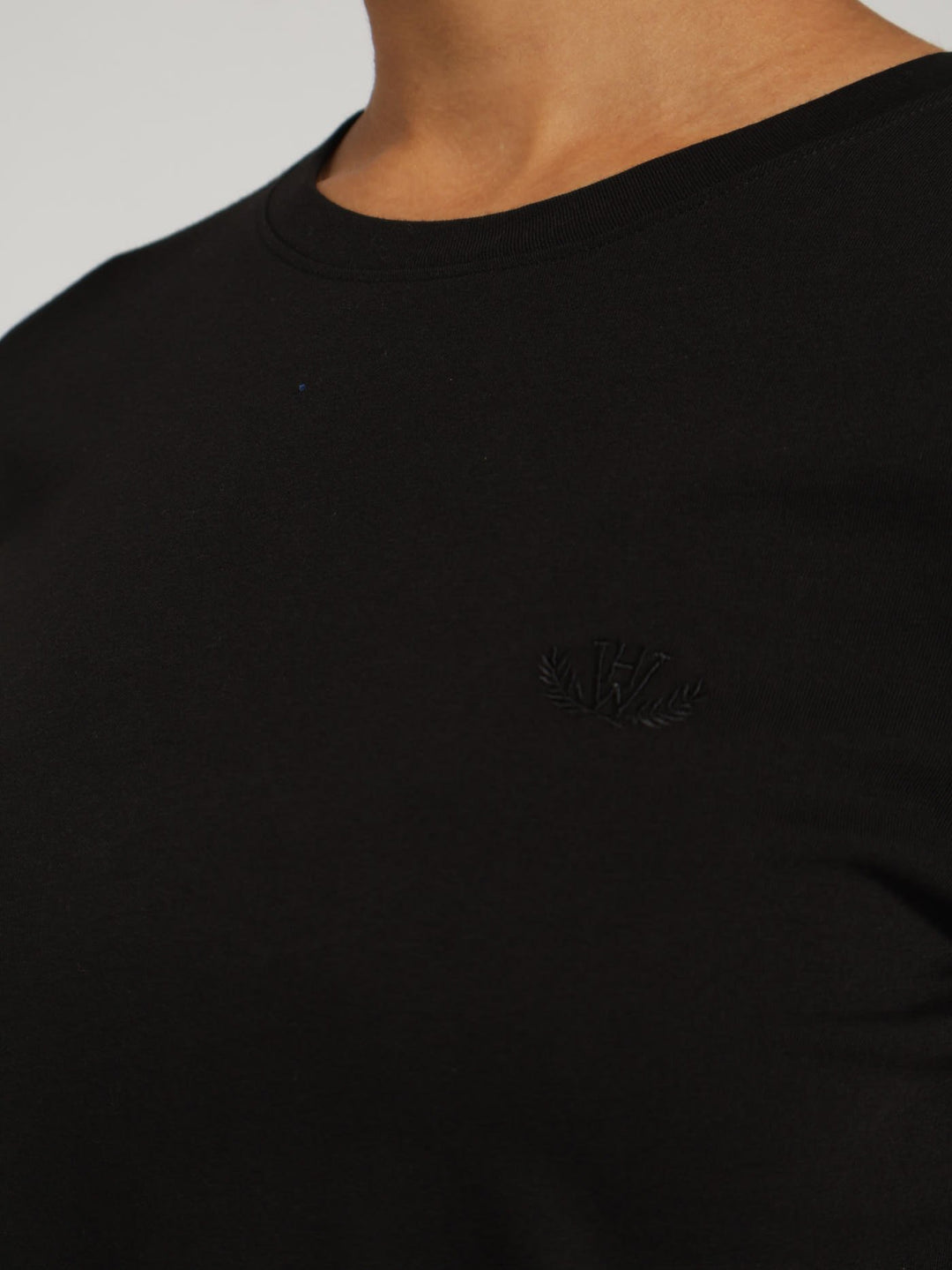 Core Embroidered Tee - Black