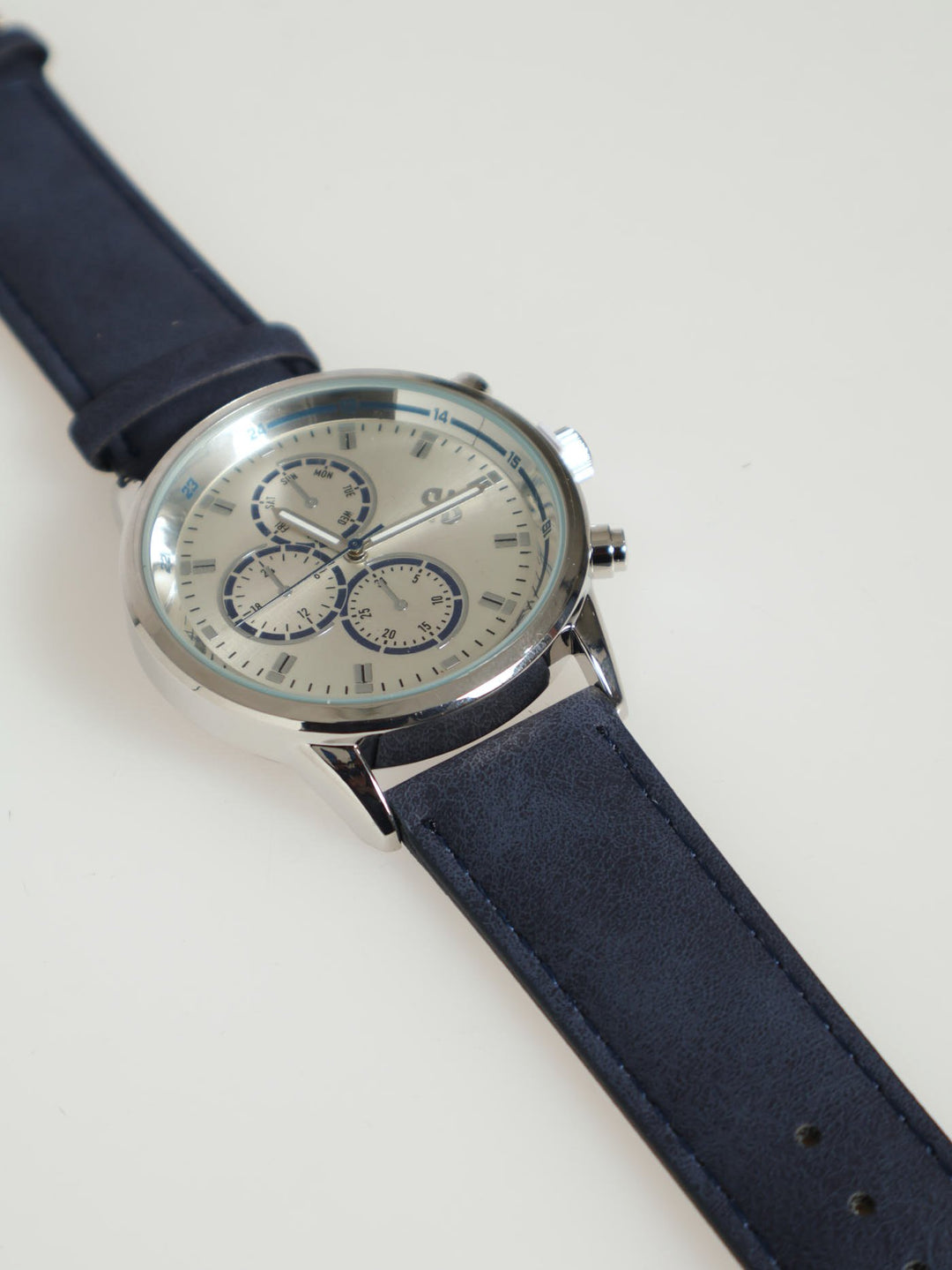 Tri Subdial Pu Watch - Blue