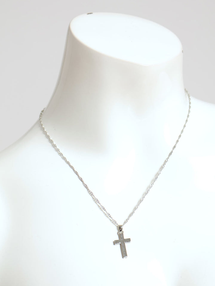 Pendant Cross Necklace - Silver