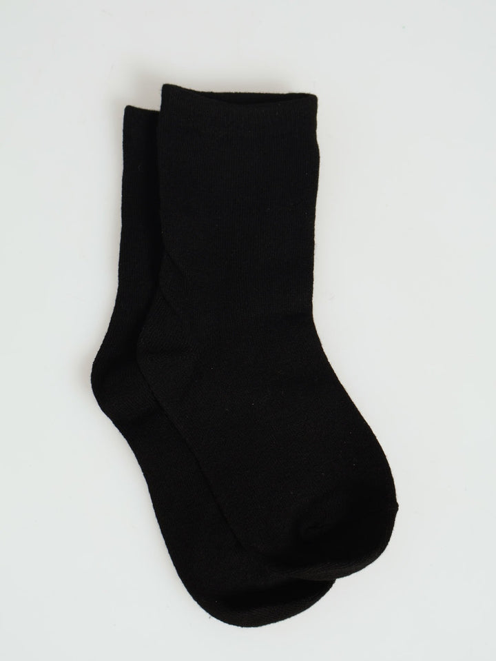 Boys Unisex Single Pair Socks - Black
