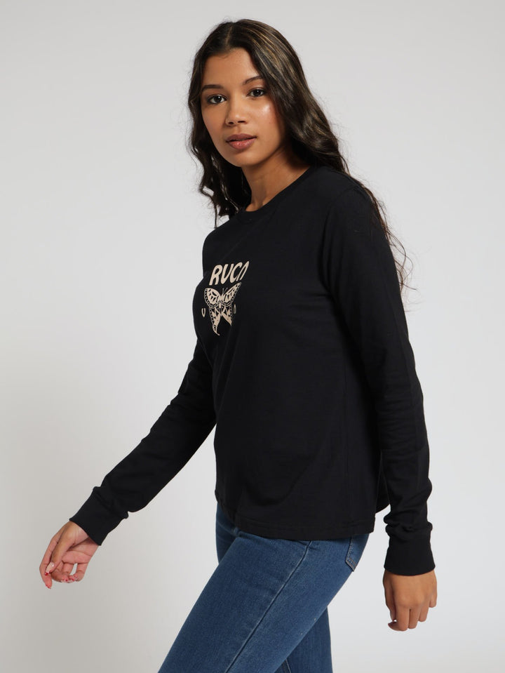 Long Sleeve Metamorphosis Tee - Black