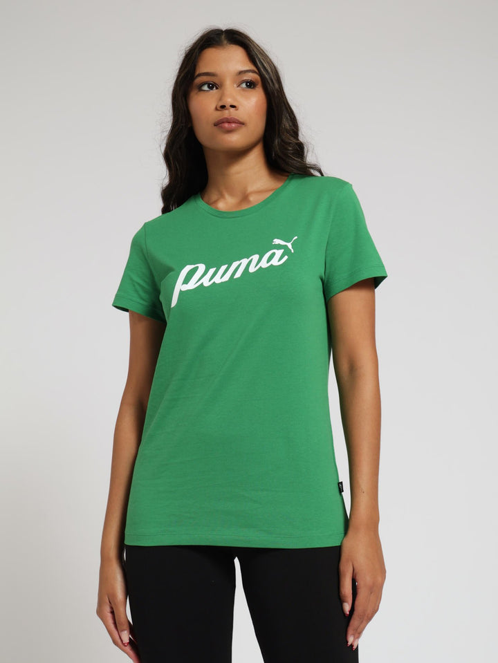 Blossom Script Tee - Green