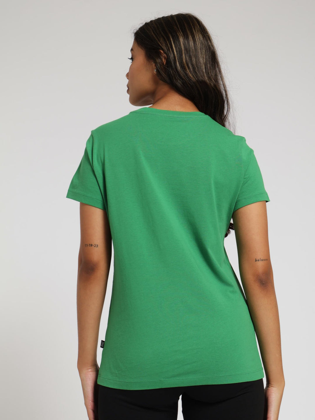 Blossom Script Tee - Green