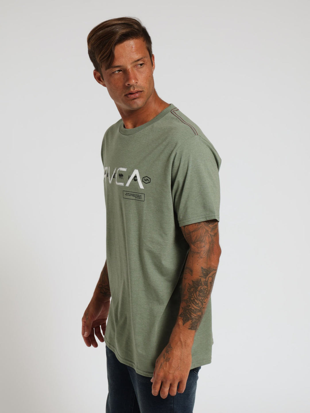 Big All Brand Tee - Sage