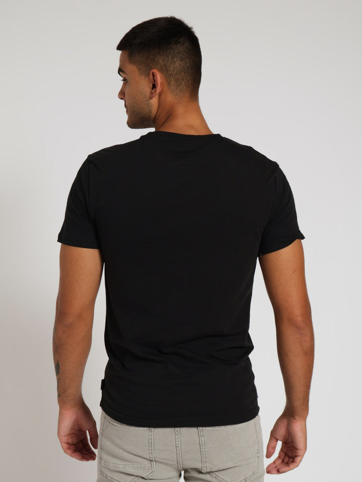 Basic Print Tee - Black