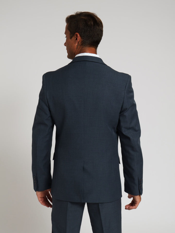 Regular Essential Suit Jacket - Petrol