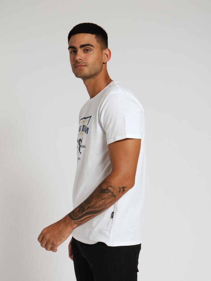 Basic Print Tee - White