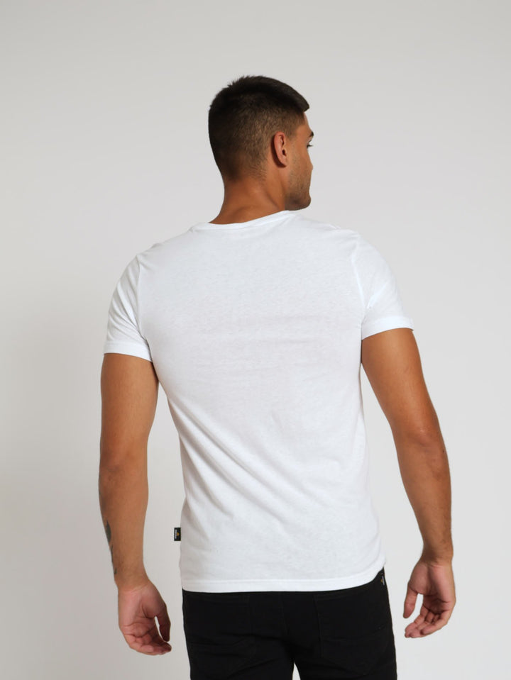 Basic Print Tee - White