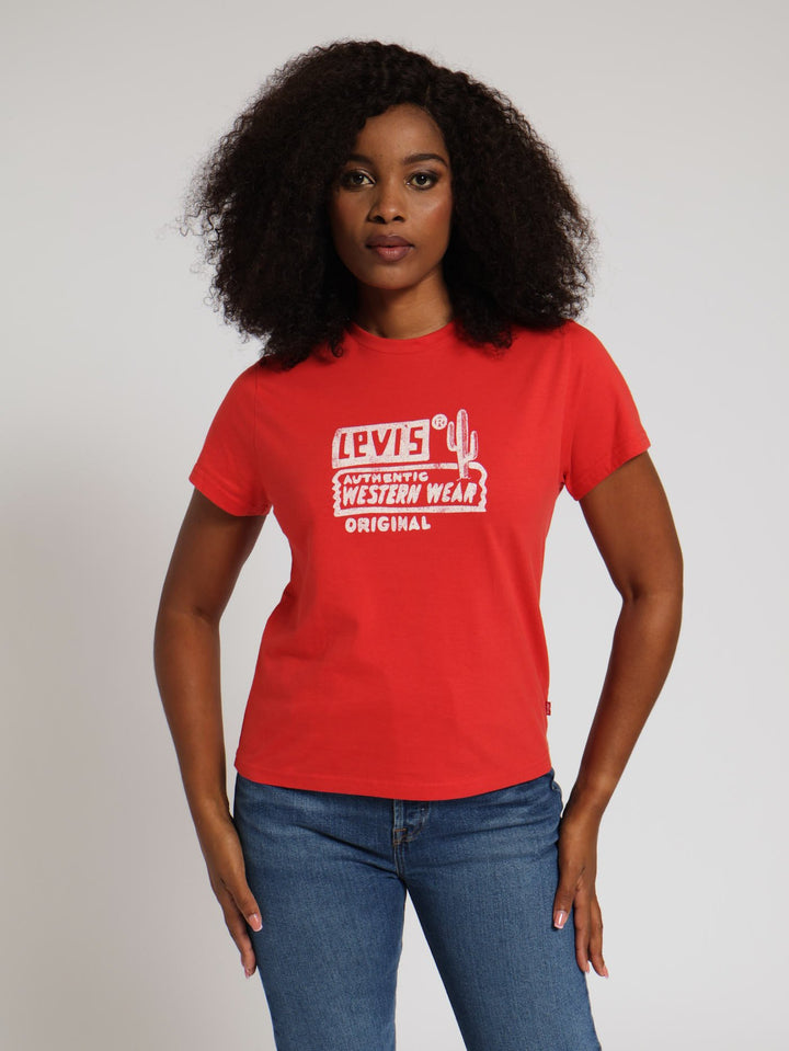 Authentic Western Graphic Classic Tee - Red