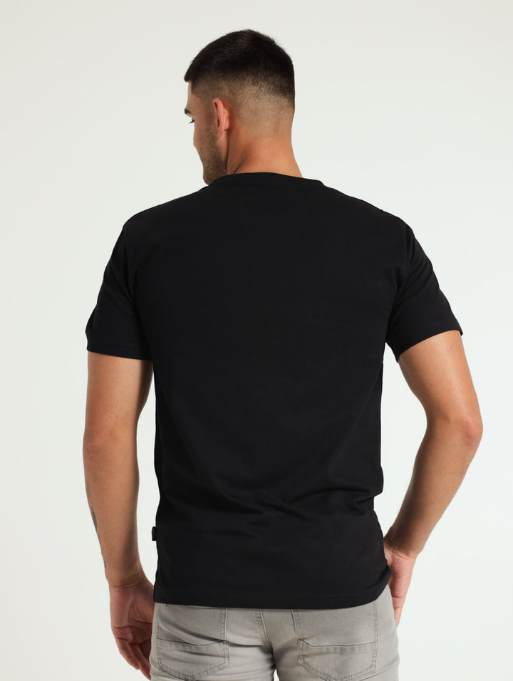 Basic Print Tee - Black