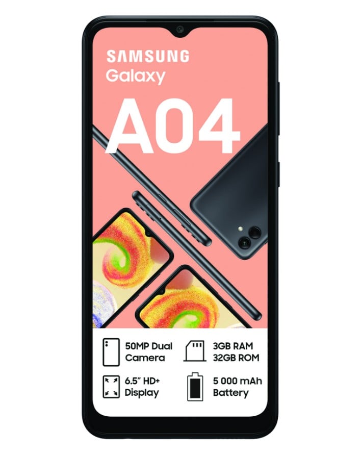 Galaxy A04 Dual Sim Black Cellphone NL