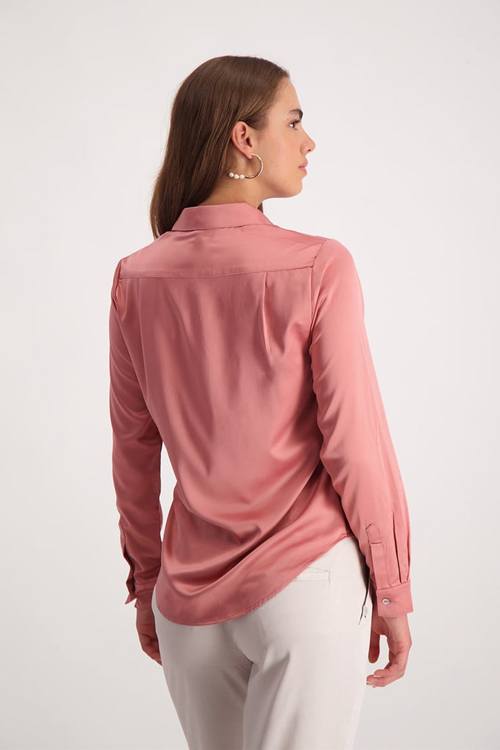Satin Shirt - Pink