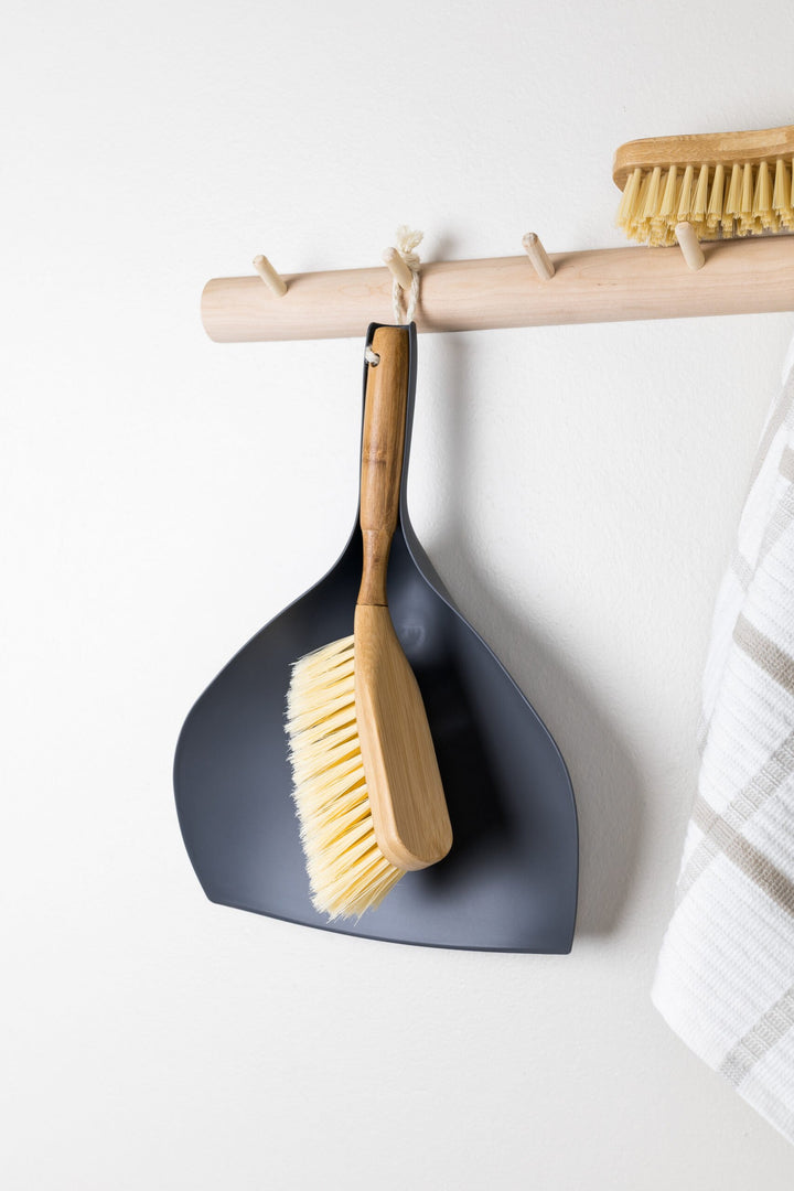 Bamboo Brush & Dustpan Set