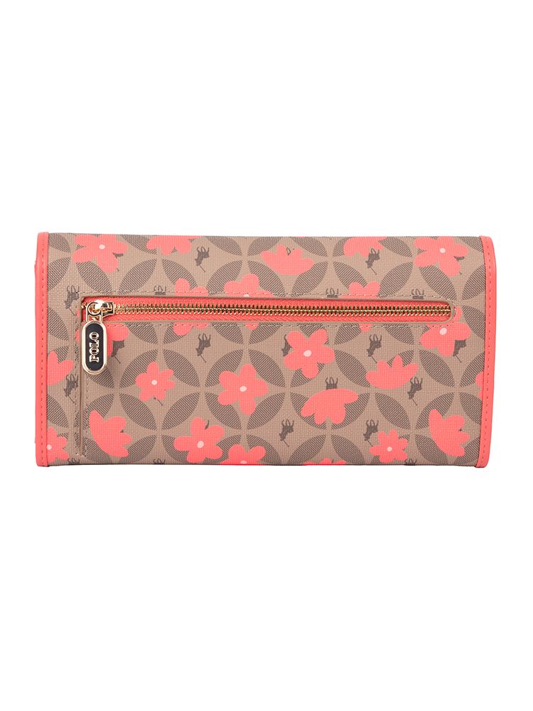 Meadow Clutch Purse - Coral