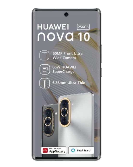 Nova 10 256GB Dual Sim Black Cellphone