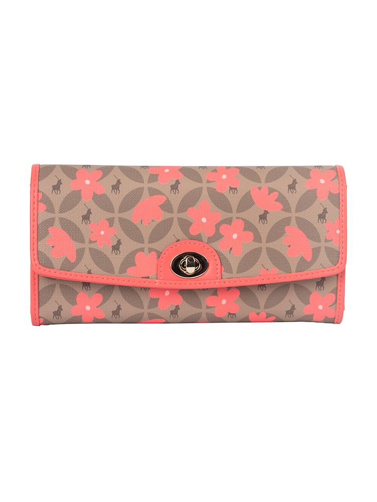 Meadow Clutch Purse - Coral