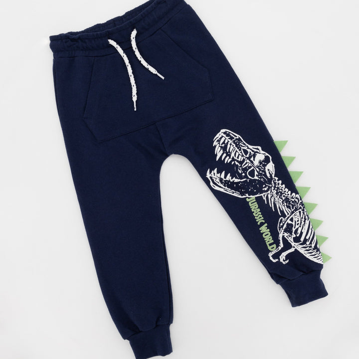 Pre-Boys Jurassic Park Spike Jogger-Navy