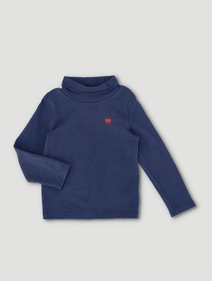 Pre-Boys Poloneck With Print - Navy