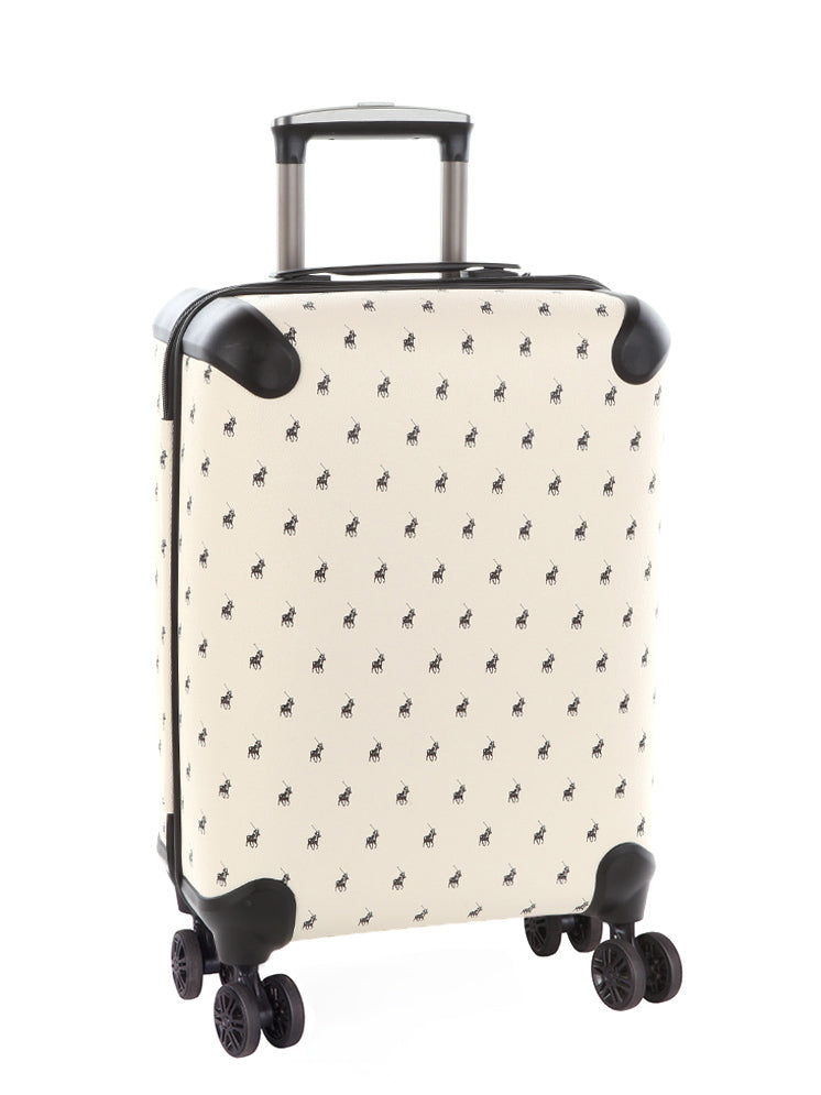 Classic Double Pack 4 Wheel Trolley Case - Cream