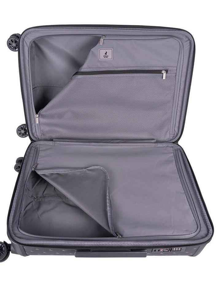 Classic Double Pack 4 Wheel Trolley Case - Charcoal