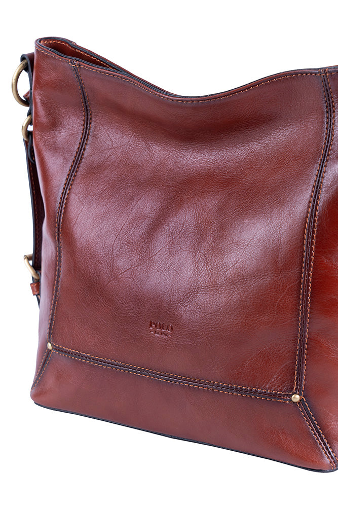 Vega Hobo Bag - Brown