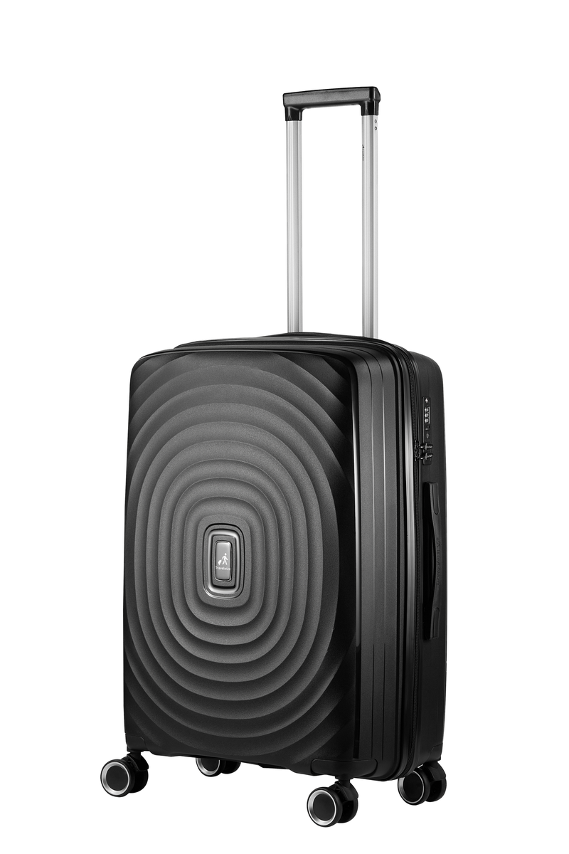 Travelwize Ripple 4-Wheel Spinner Luggage - Black