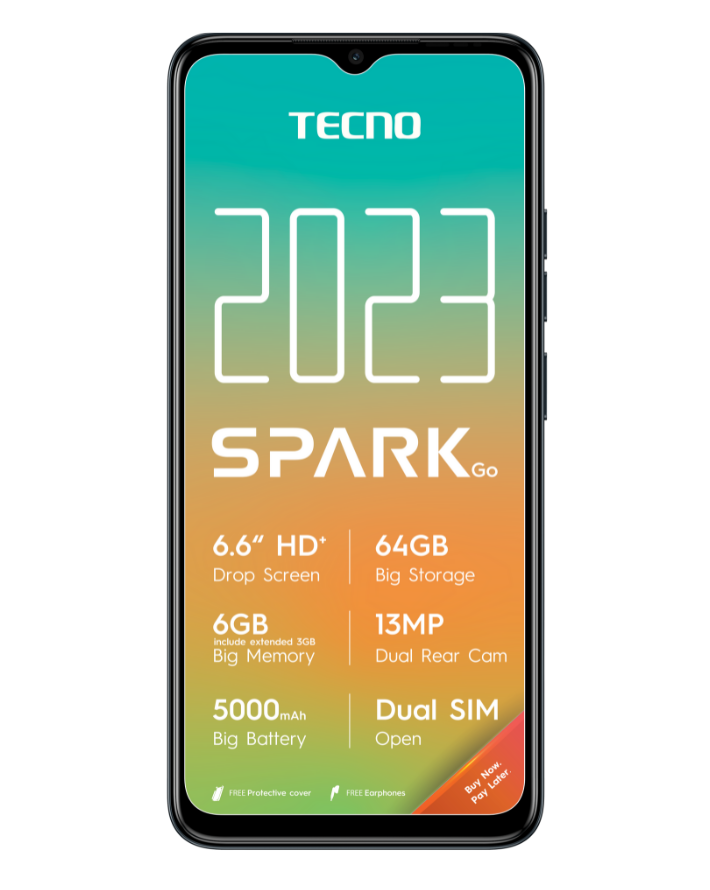 TECNO SPARK GO 2023 64GB Dual Sim PURPLE Cellphone 