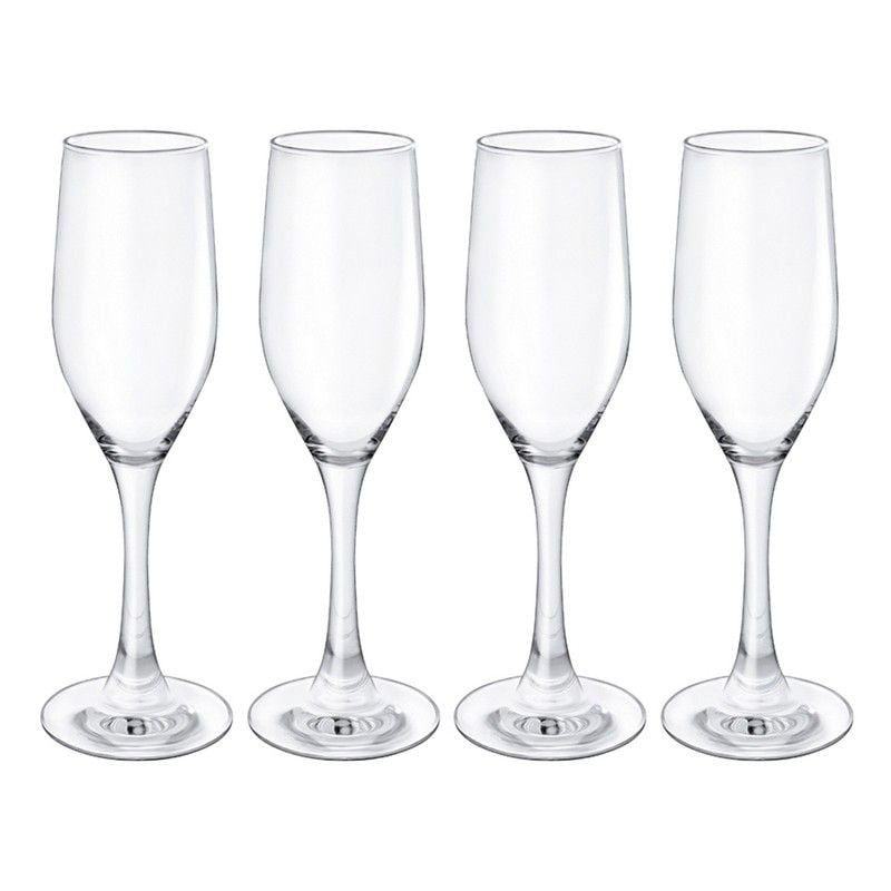 Borgonovo Ducale Flute Glass - 4 X 170ml