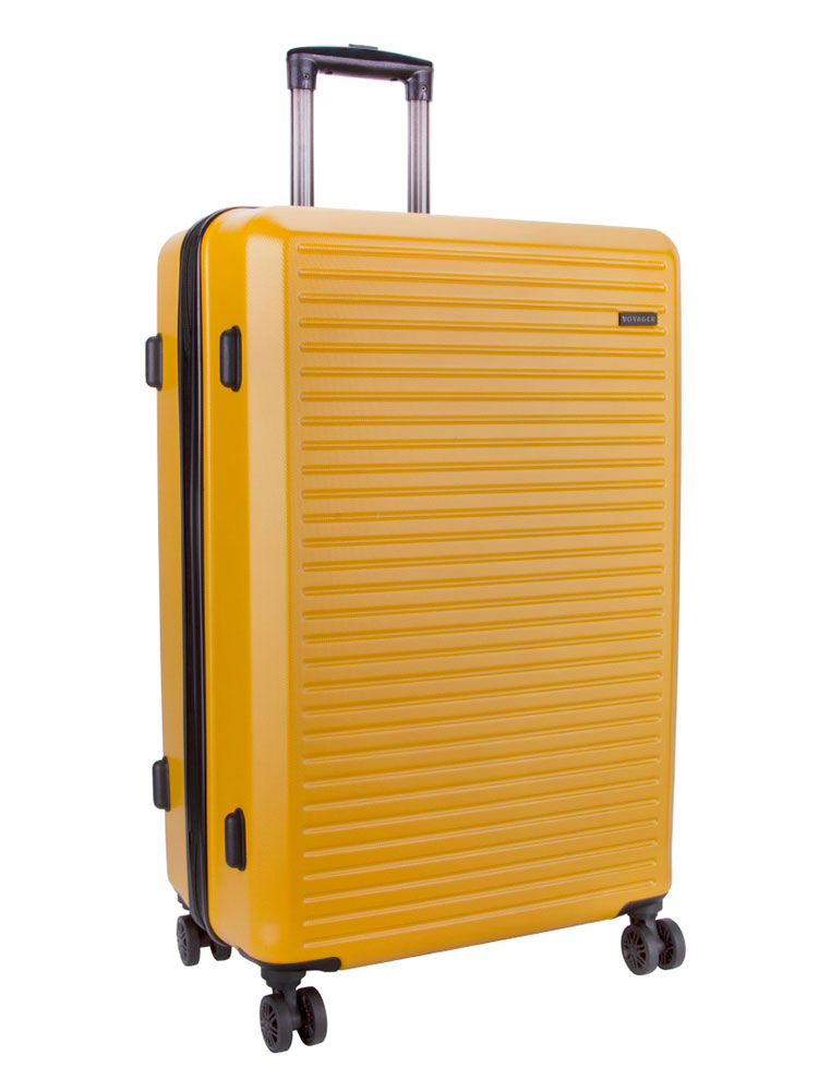 Mahe 4 Wheel Trolley Case Luggage - Yellow