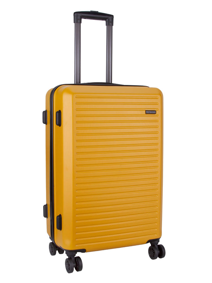 Mahe 4 Wheel Trolley Case Luggage - Yellow