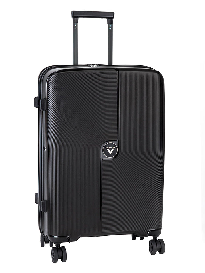 Zen 65cm Medium 4 Wheel Trolley Case - Black