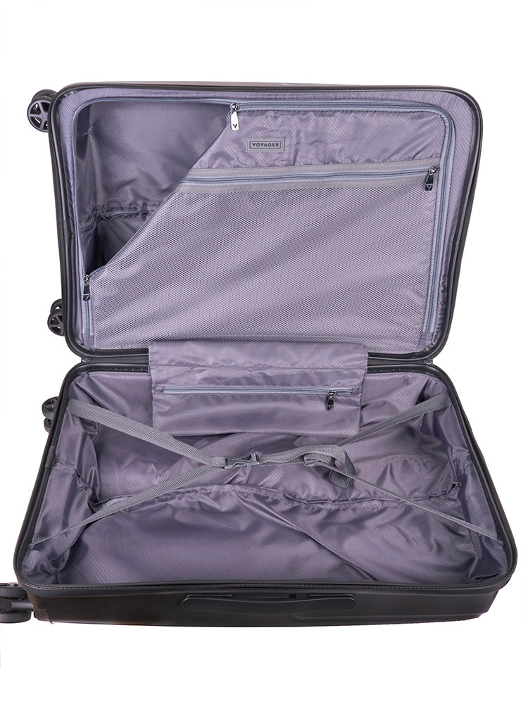 Zen 65cm Medium 4 Wheel Trolley Case - Black