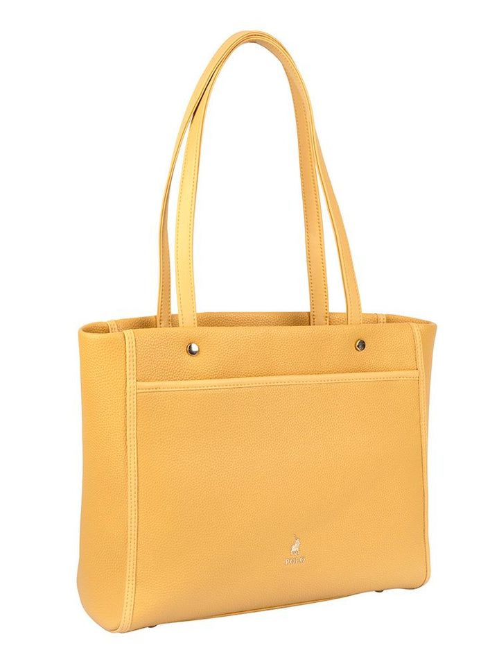 Lyon Casual Medium Tote Bag - Yellow